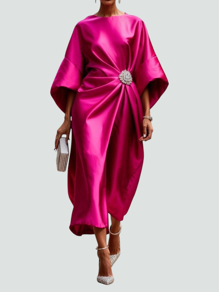 Hayden Hailey | Elegant satin maxi dress