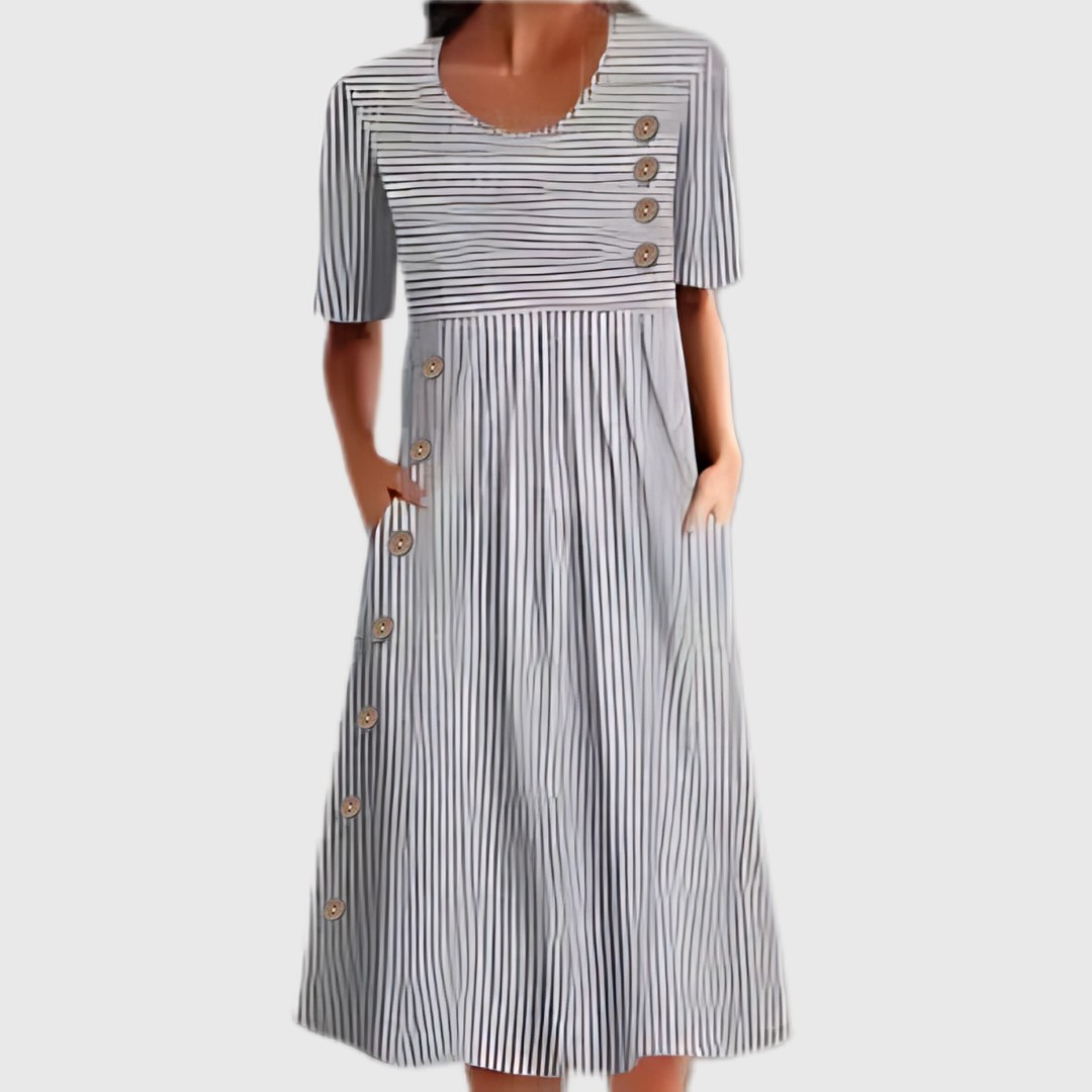 Wanda™ Striped Midi Dress