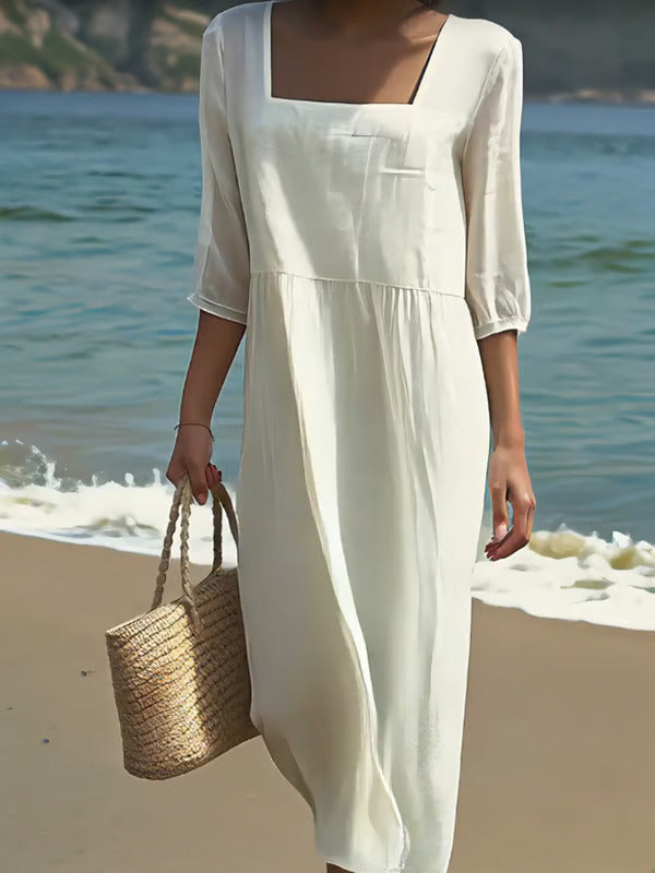 Hayden Lunelle – Casual linen dress