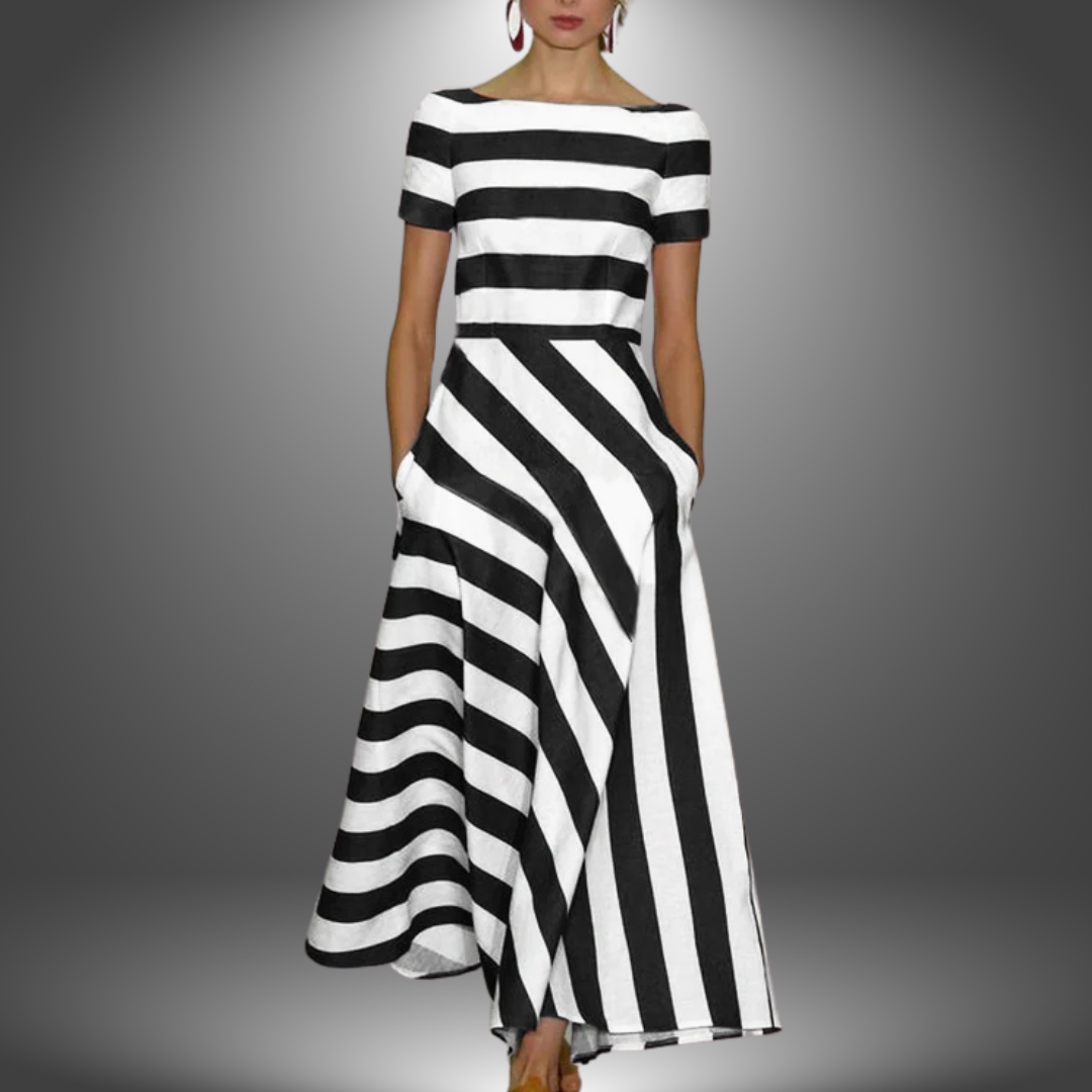 Hayden Aria | Light & Fluid Stripe Dress