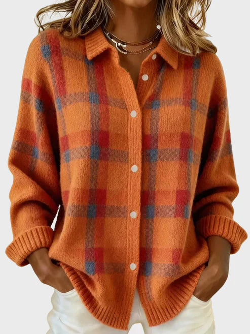 Taylor | RETRO PLAID CARDIGAN