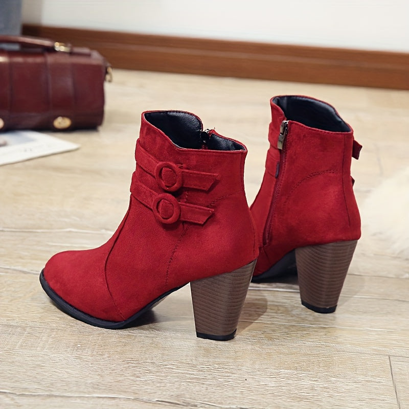 Amara Block Heel Ankle Boots – Style with a Soft Step