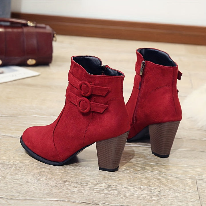 Amara Block Heel Ankle Boots – Style with a Soft Step