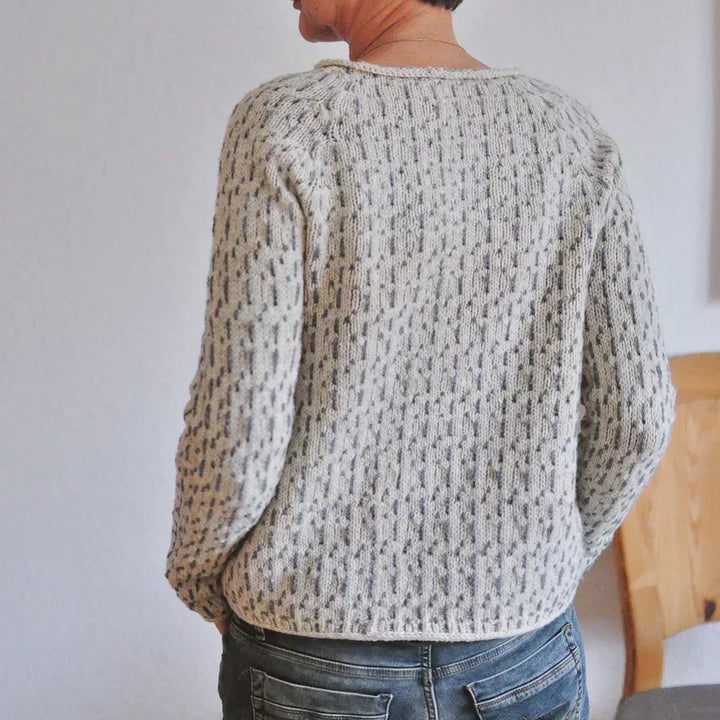 KRISTINE – COZY TEXTURED KNIT SWEATER