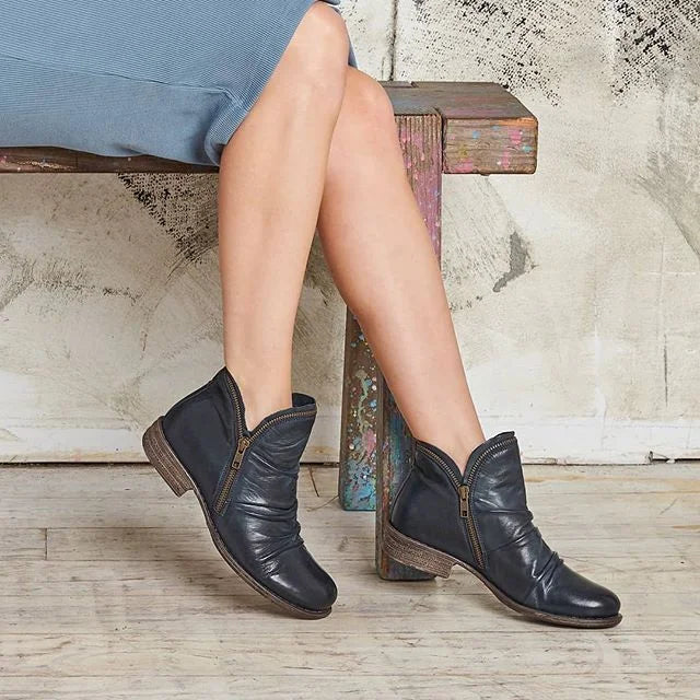 Women's zip-up ankle boots