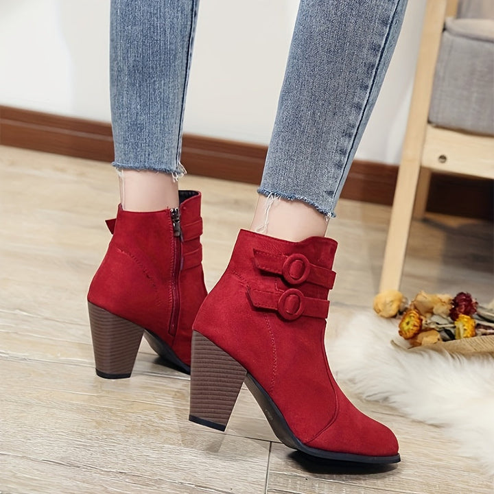 Amara Block Heel Ankle Boots – Style with a Soft Step