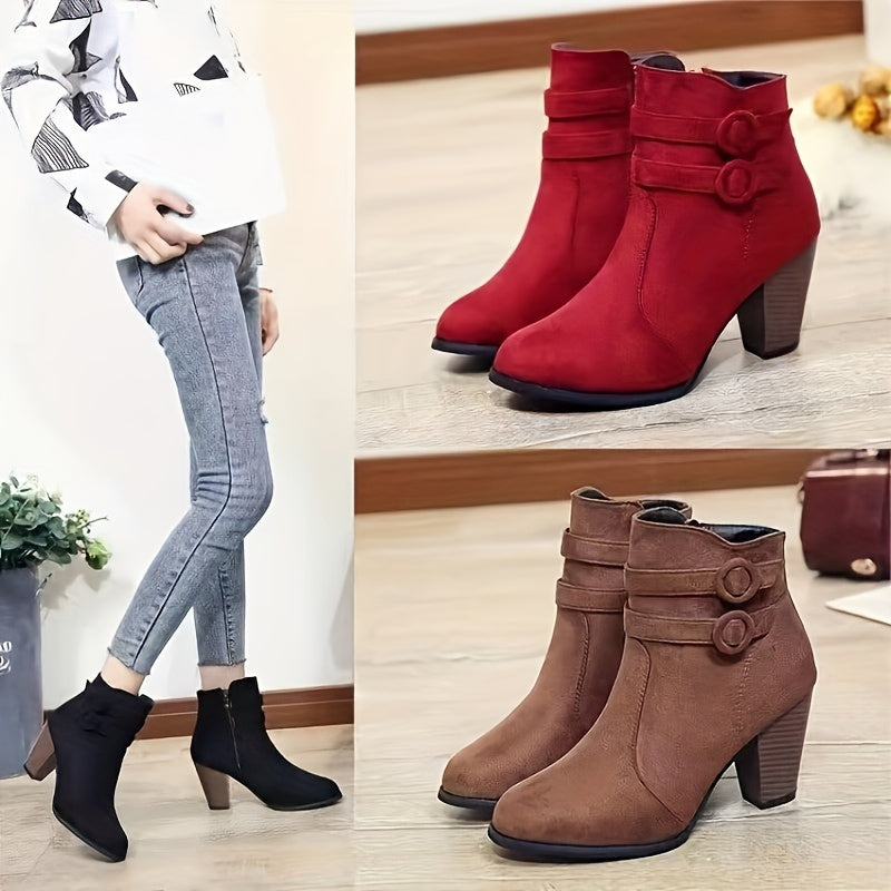 Amara Block Heel Ankle Boots – Style with a Soft Step