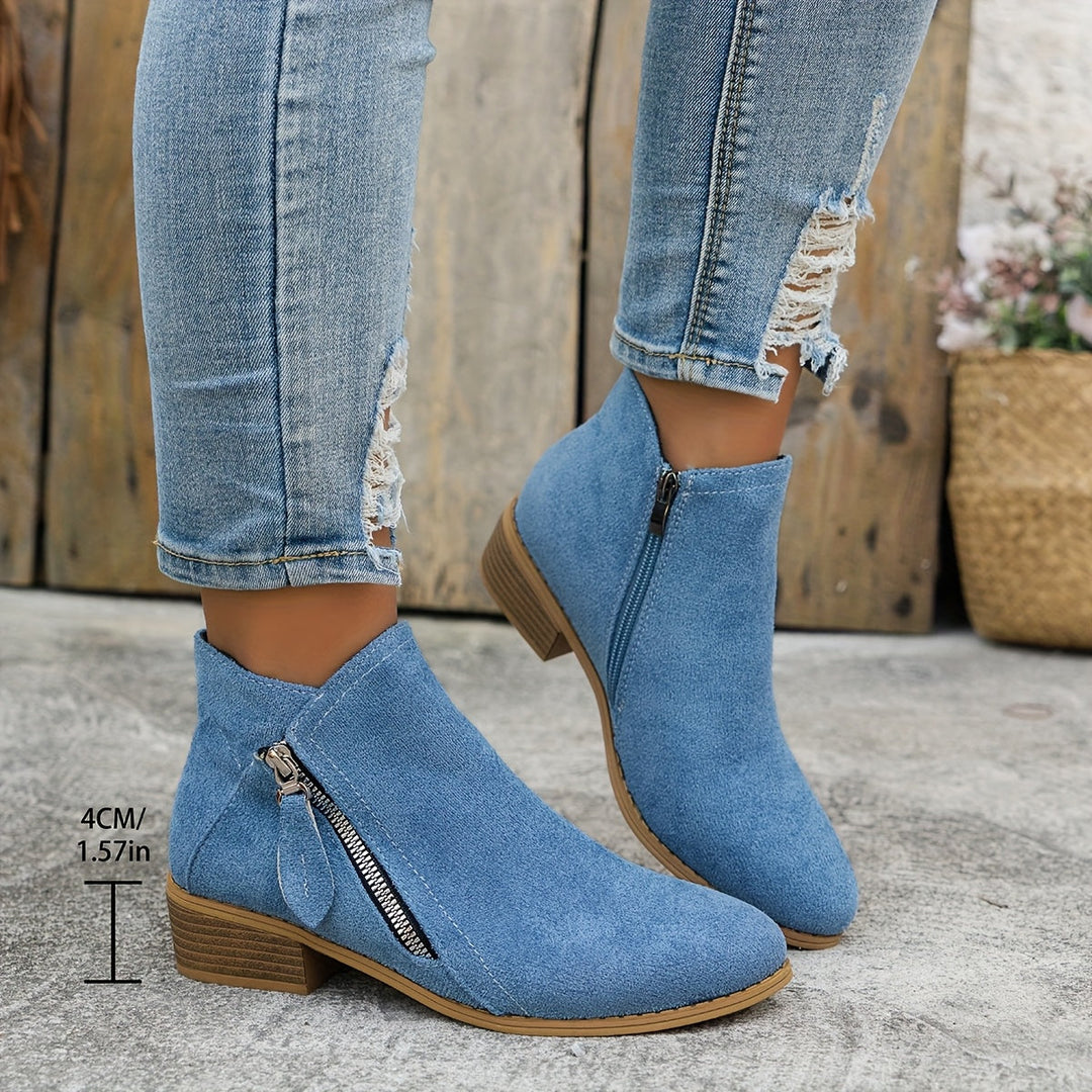Elara Zip Ankle Boots – Effortless Elegance, Everyday Ease