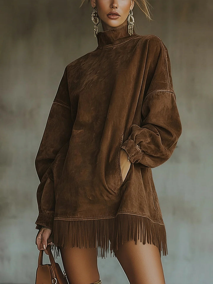Sheri | Cozy Fringe Dress