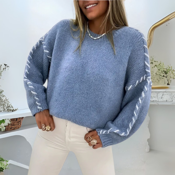 Comfy Long Sleeve Round Neck Sweater