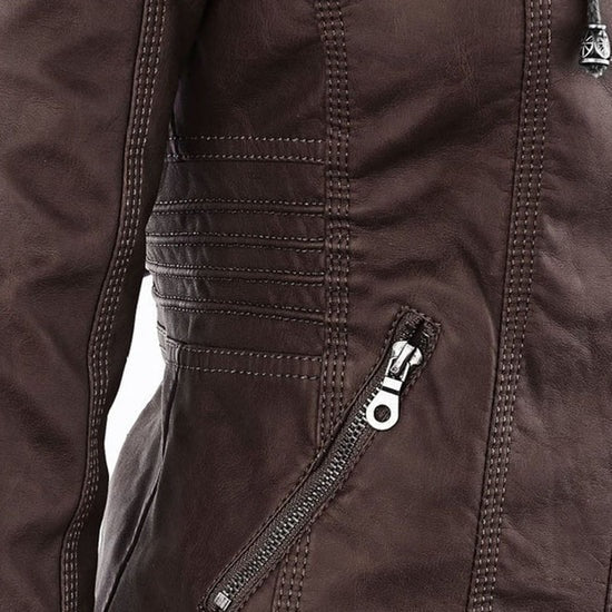 ZYNNIA | Weatherproof Leather Jacket