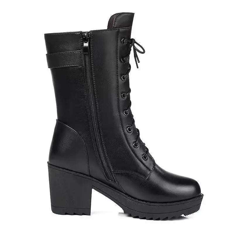 Siena Winter Lace-Up Boots – Warmth Meets Confidence