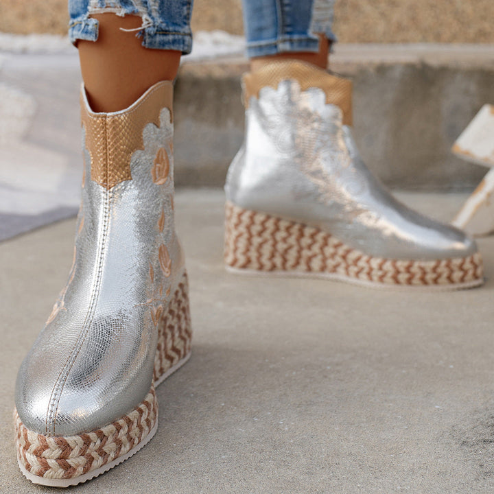 Georgia | Elegant Wedge Boots