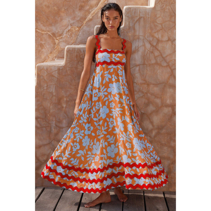 Jovie - Sleeveless Floral Printed Loose Dress