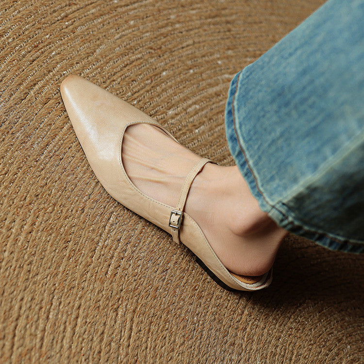 Thea Genuine Leather Mules