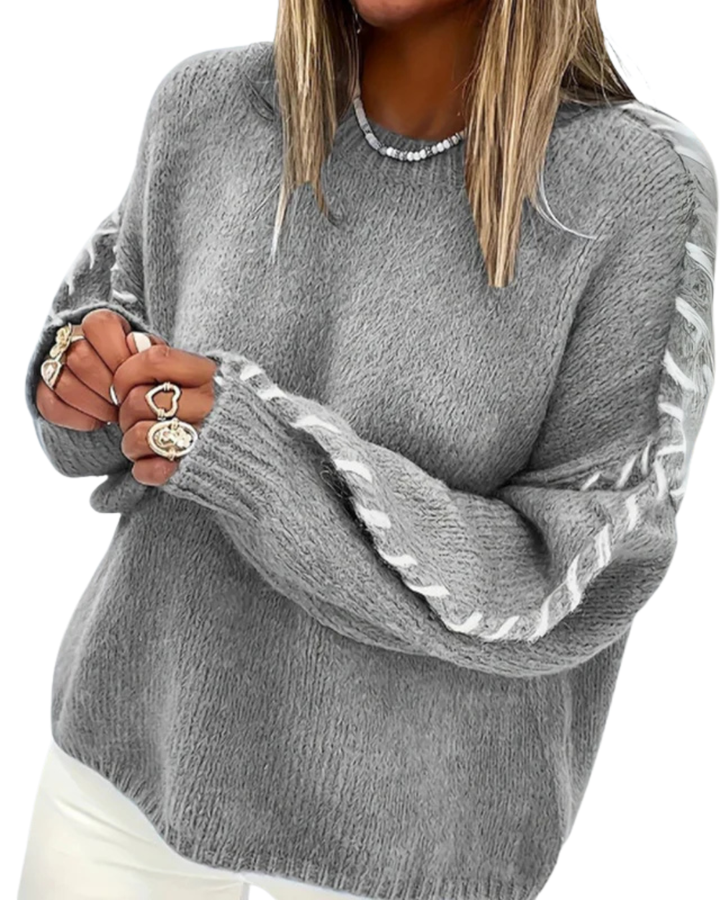 Comfy Long Sleeve Round Neck Sweater