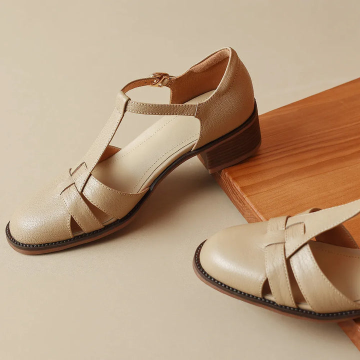 Sylviera T-Strap Flats