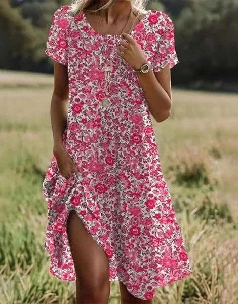 Hayden Mary | Short Sleeve Midi Dress