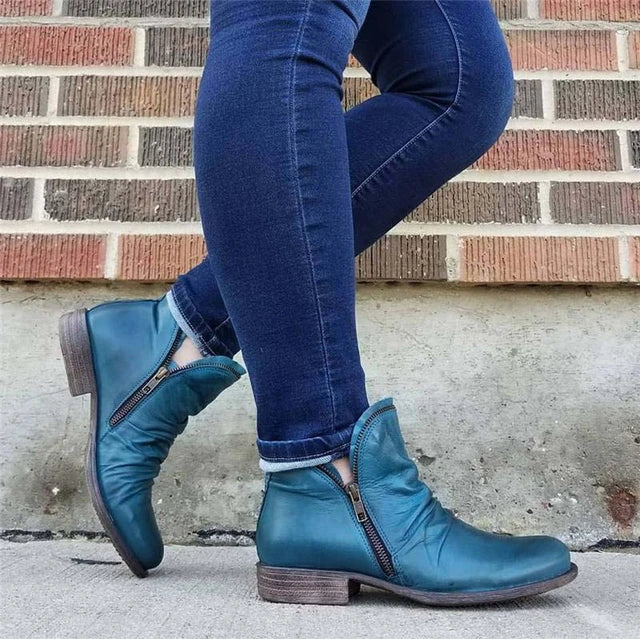 Women's zip-up ankle boots