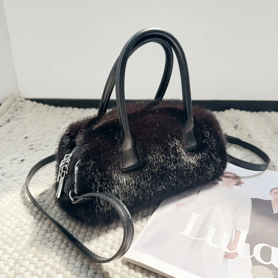 Jolie | Faux Fur Box Shoulder Bag