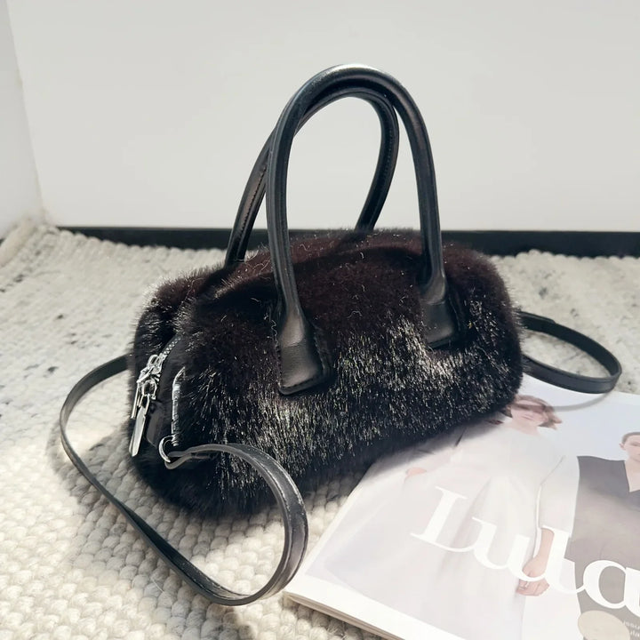 Jolie | Faux Fur Box Shoulder Bag