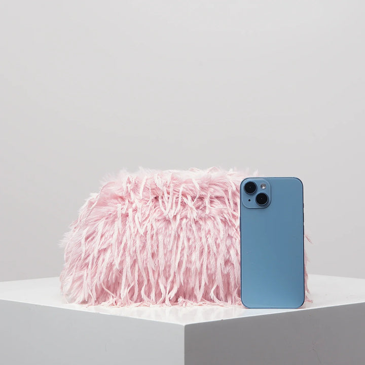 Rowan | Plush Clip Clutch