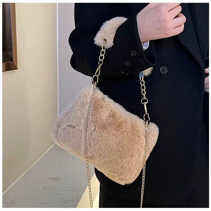 Lillian | Plush Chain Shoulder Bag