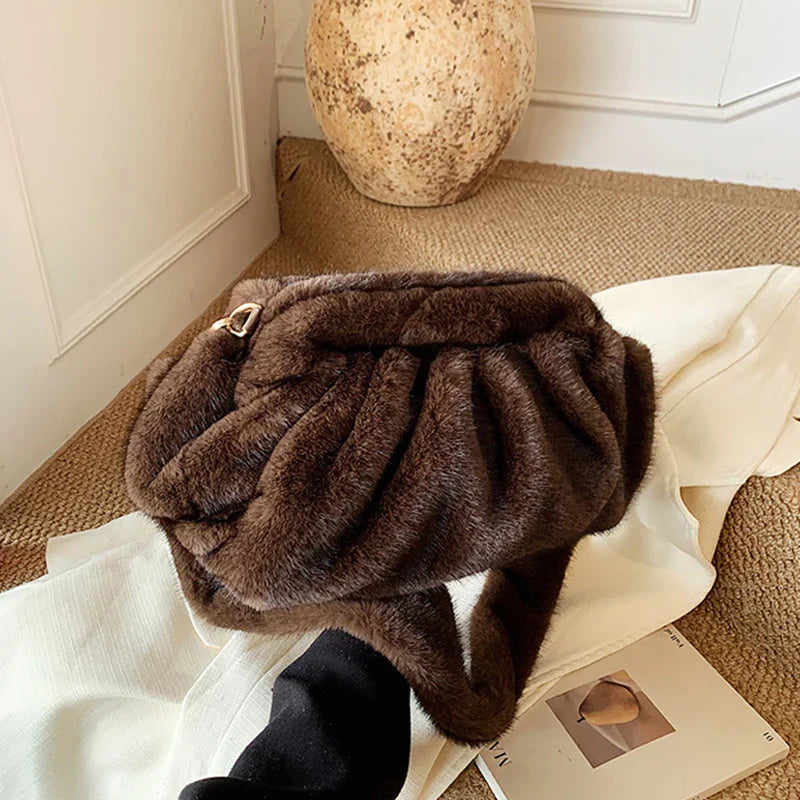 Elowen | Plush Gathered Shoulder Bag