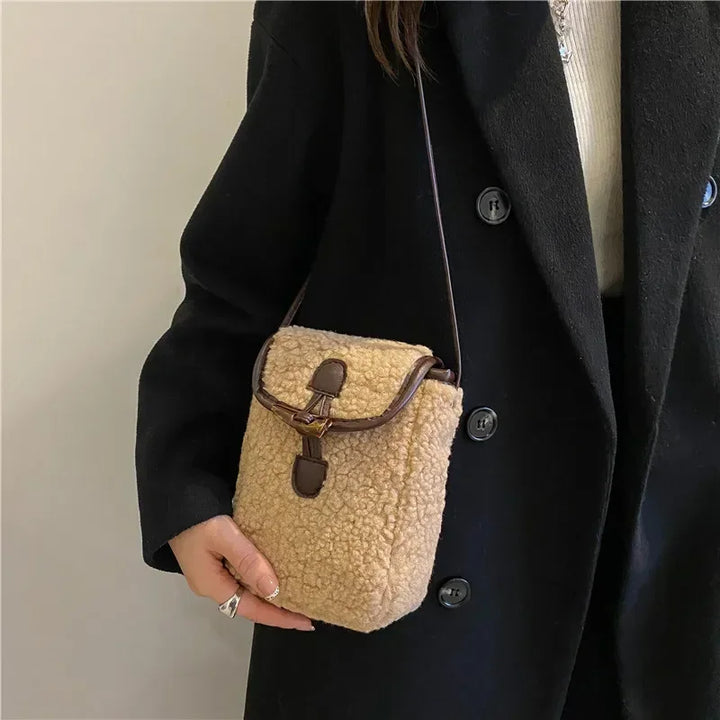 Lara | Faux Fur Phone Crossbody Bag