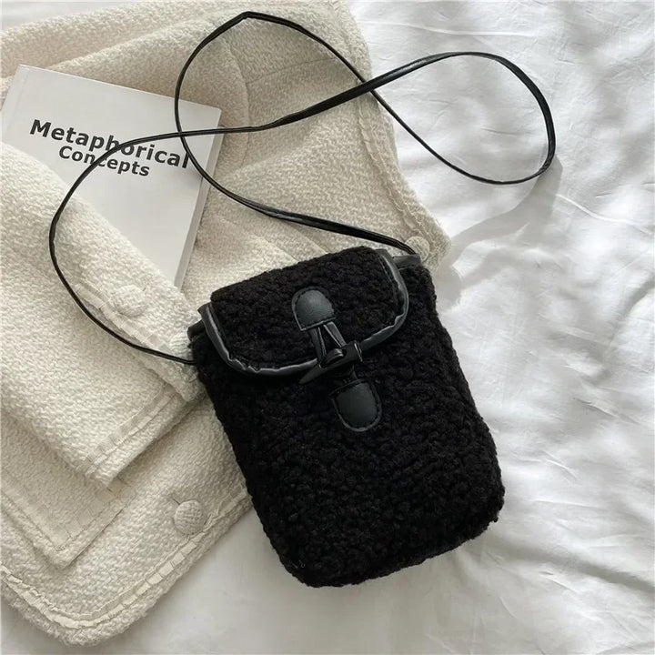 Lara | Faux Fur Phone Crossbody Bag