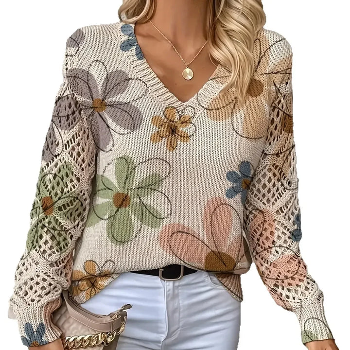 Hayden Trista™ | Elegant Floral Pullover