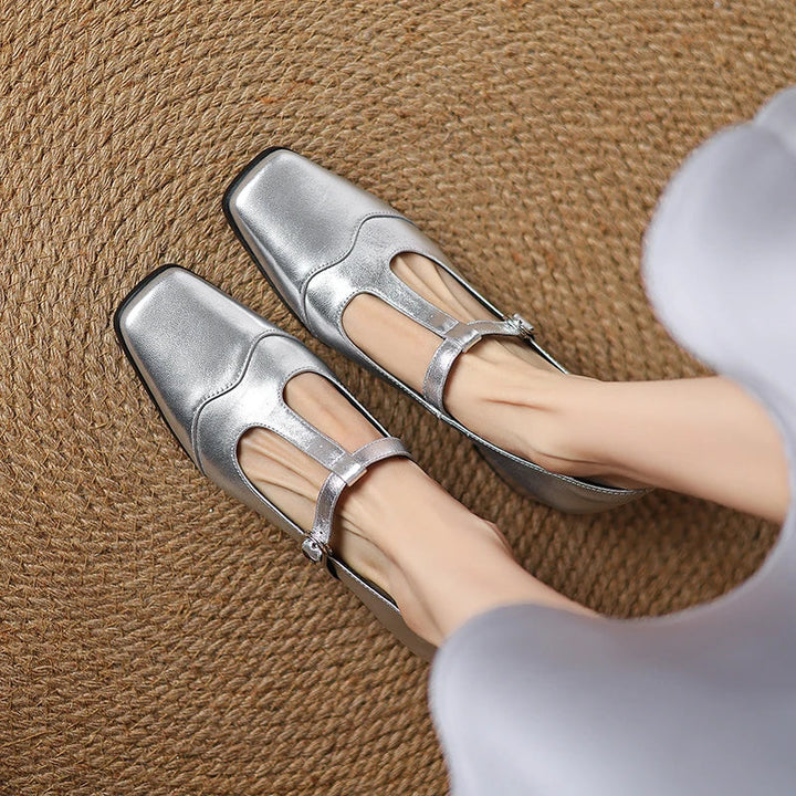 Kalvoria Leopard Mary Janes