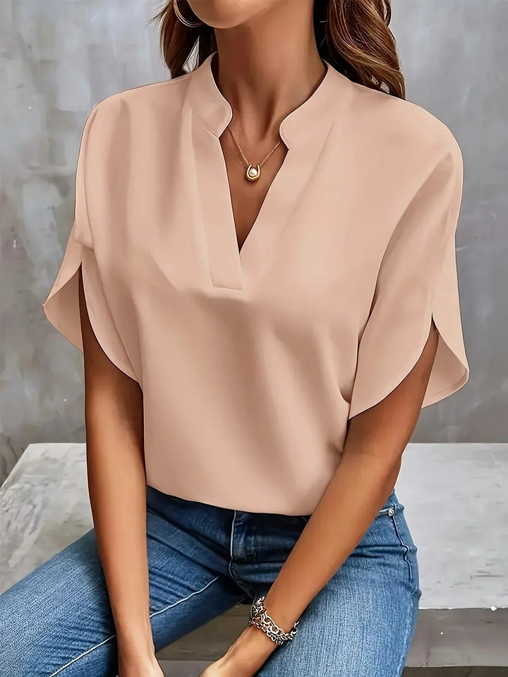 Thalia™ – Elegant Soft-Tailored Blouse