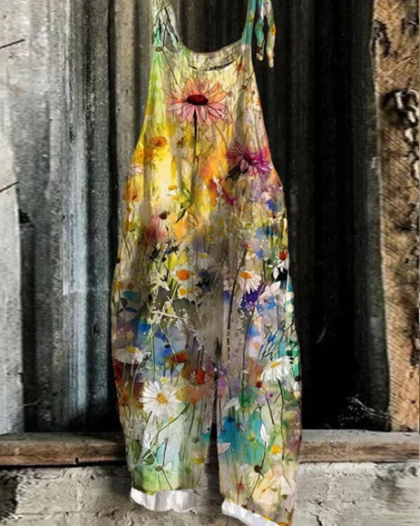 Charlotte | Vintage Floral Jumpsuit