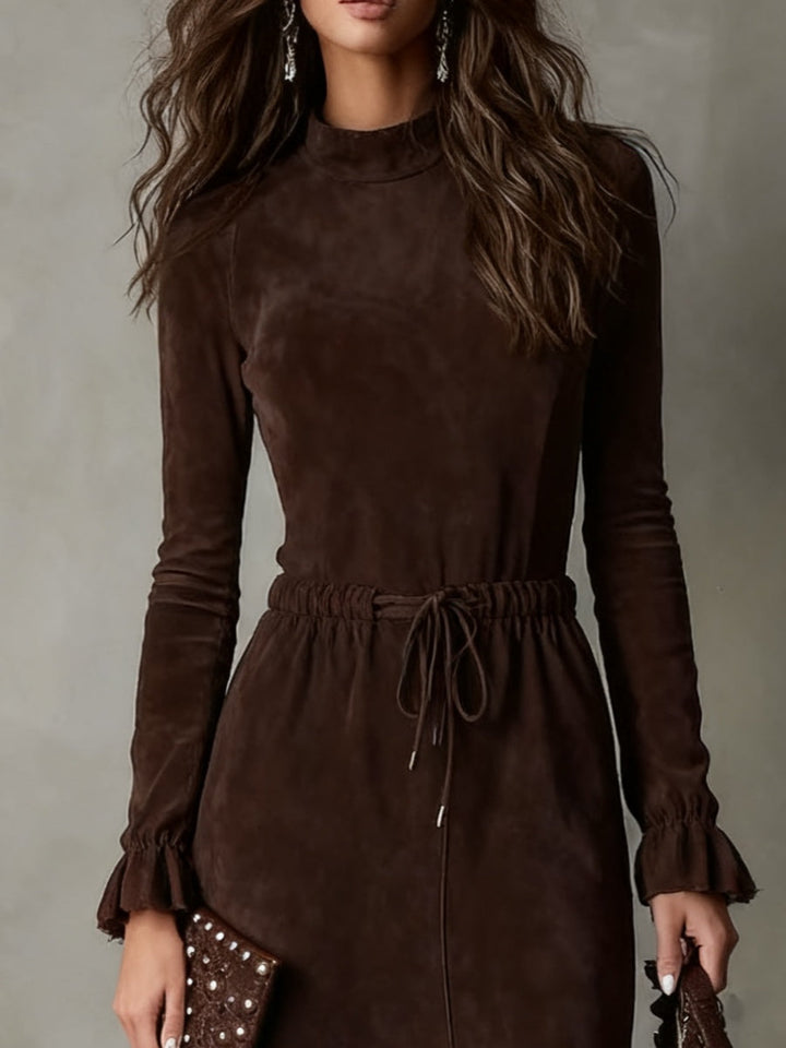 Isla Suede Midi Dress