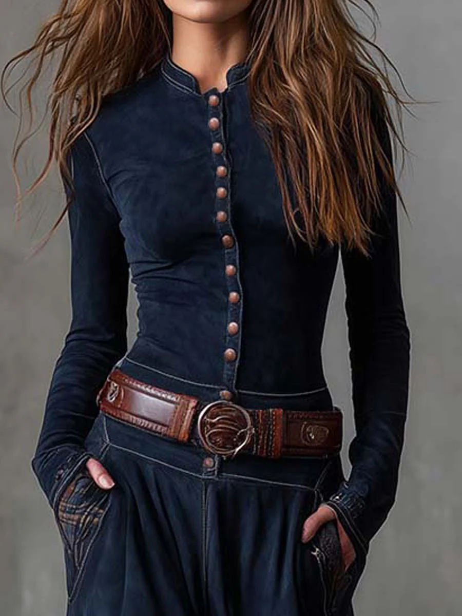 Michelle Suede Maxi Dress