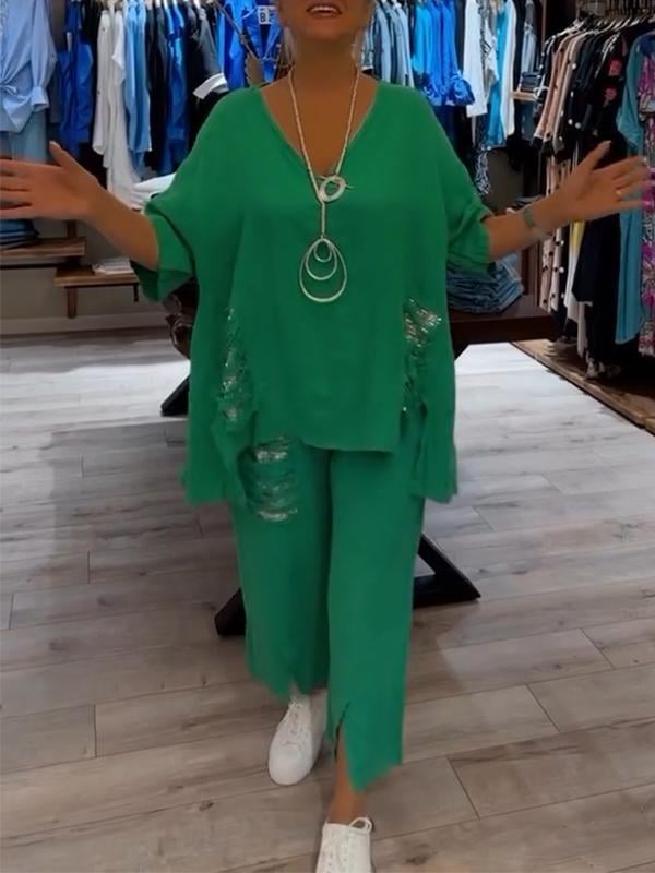 BIANCA | Elegant Two-Piece Summer Set For The Sunny Days