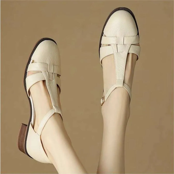 Sylviera T-Strap Flats