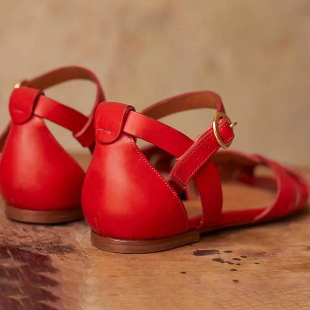 STRAPPY FLAT SANDALS