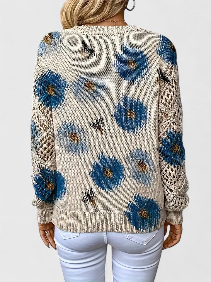 Hayden Trista™ | Elegant Floral Pullover