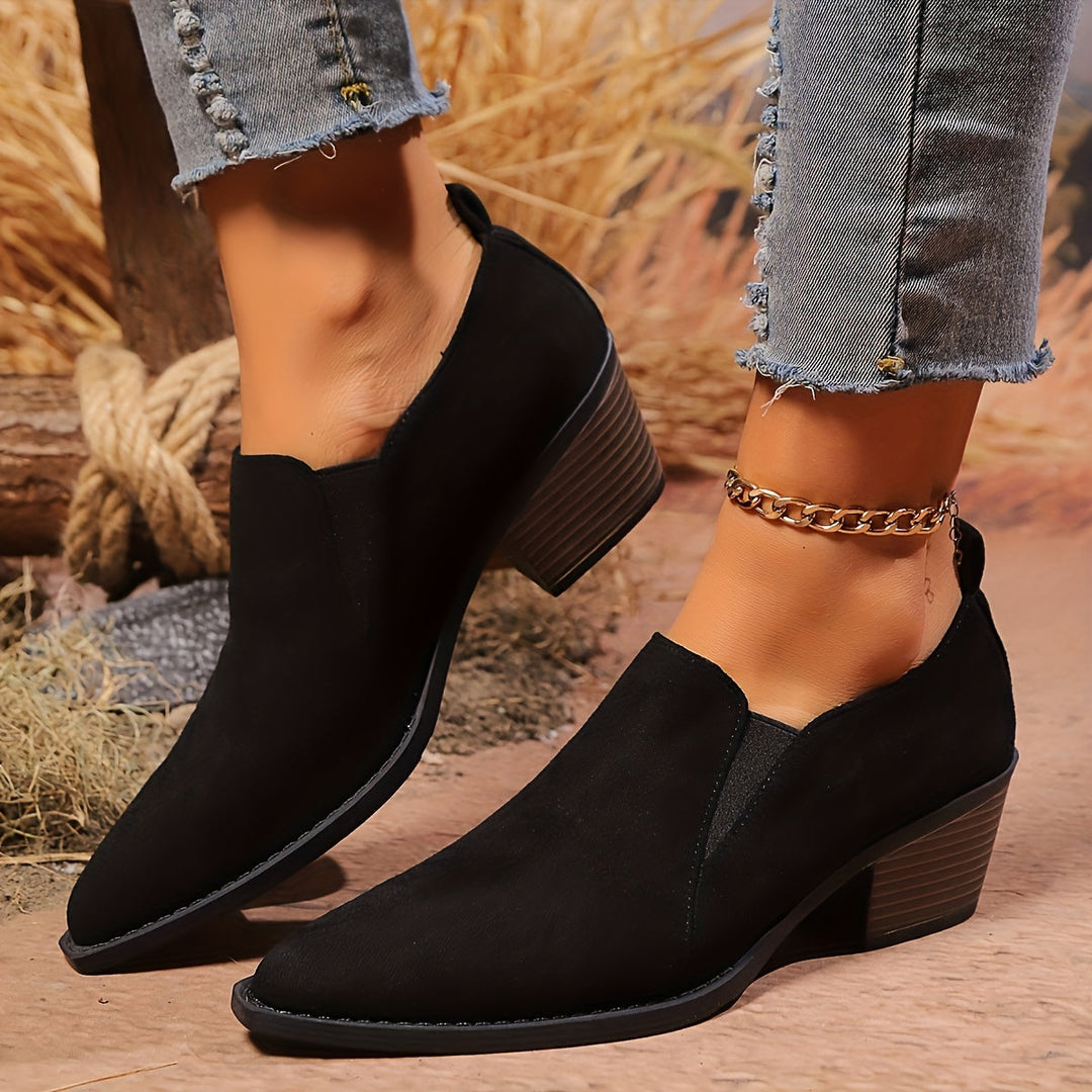 Noelle Low Heel Boots – Effortless Style, Everyday Comfort