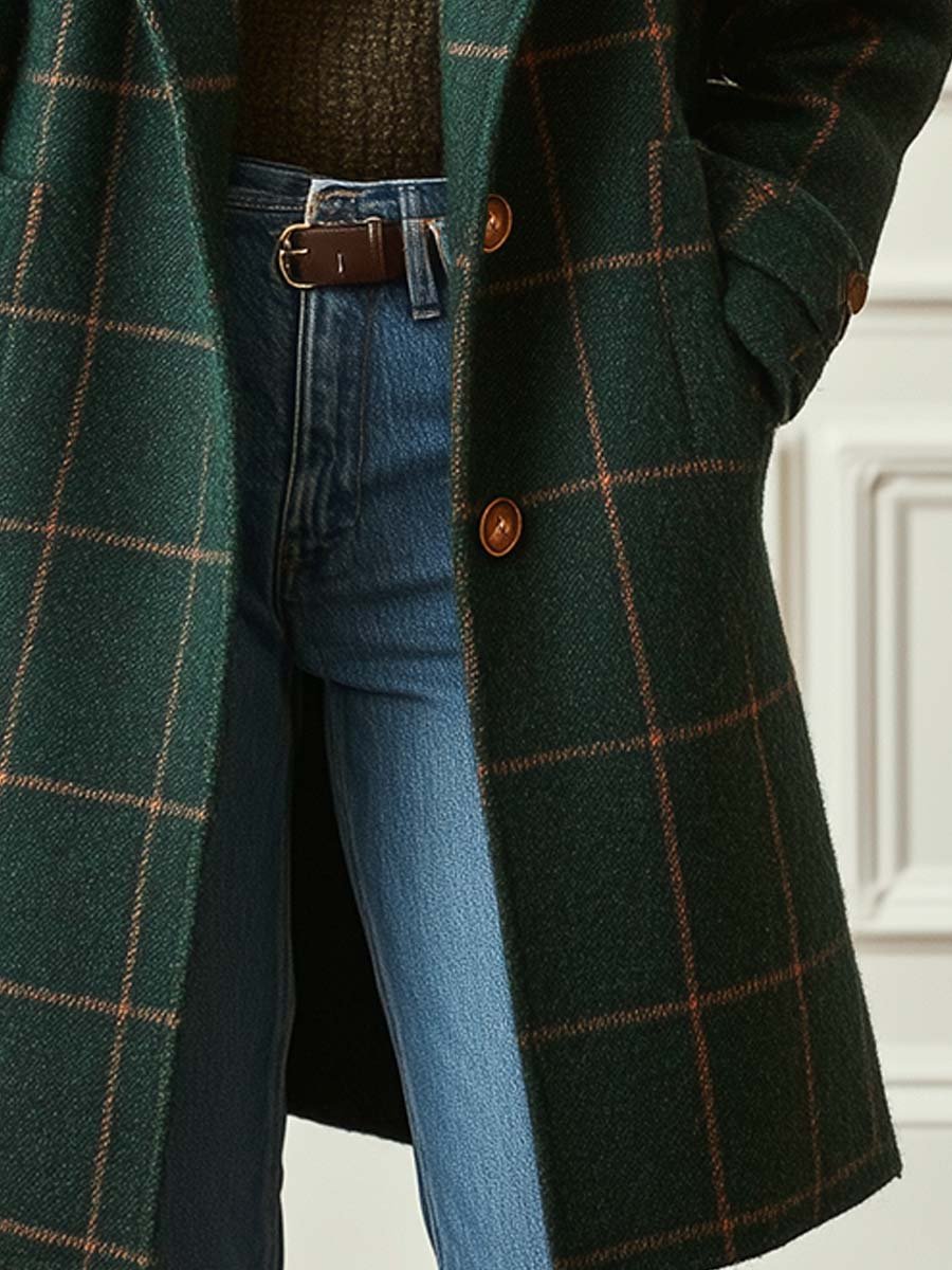 Catherine | Classic Plaid Coat