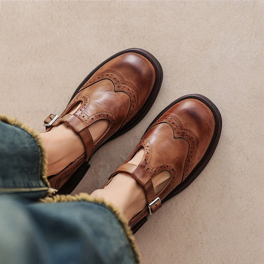 Sarah&Kate™| Miana Leather Mary Janes
