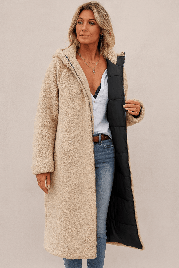 SASHA | SOFT AND  LUSH REVERSIBLE COAT